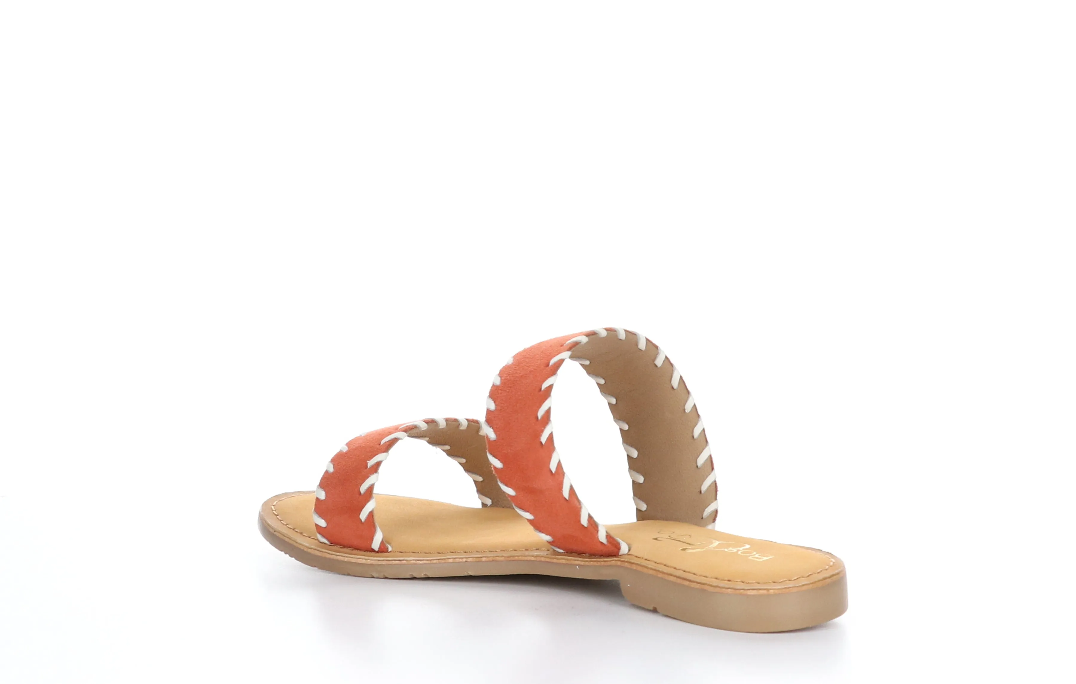 CLARA Tangerine Flat Sandals