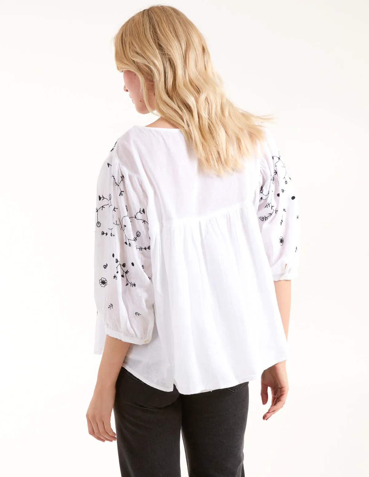 Embroidered All Over Blouse