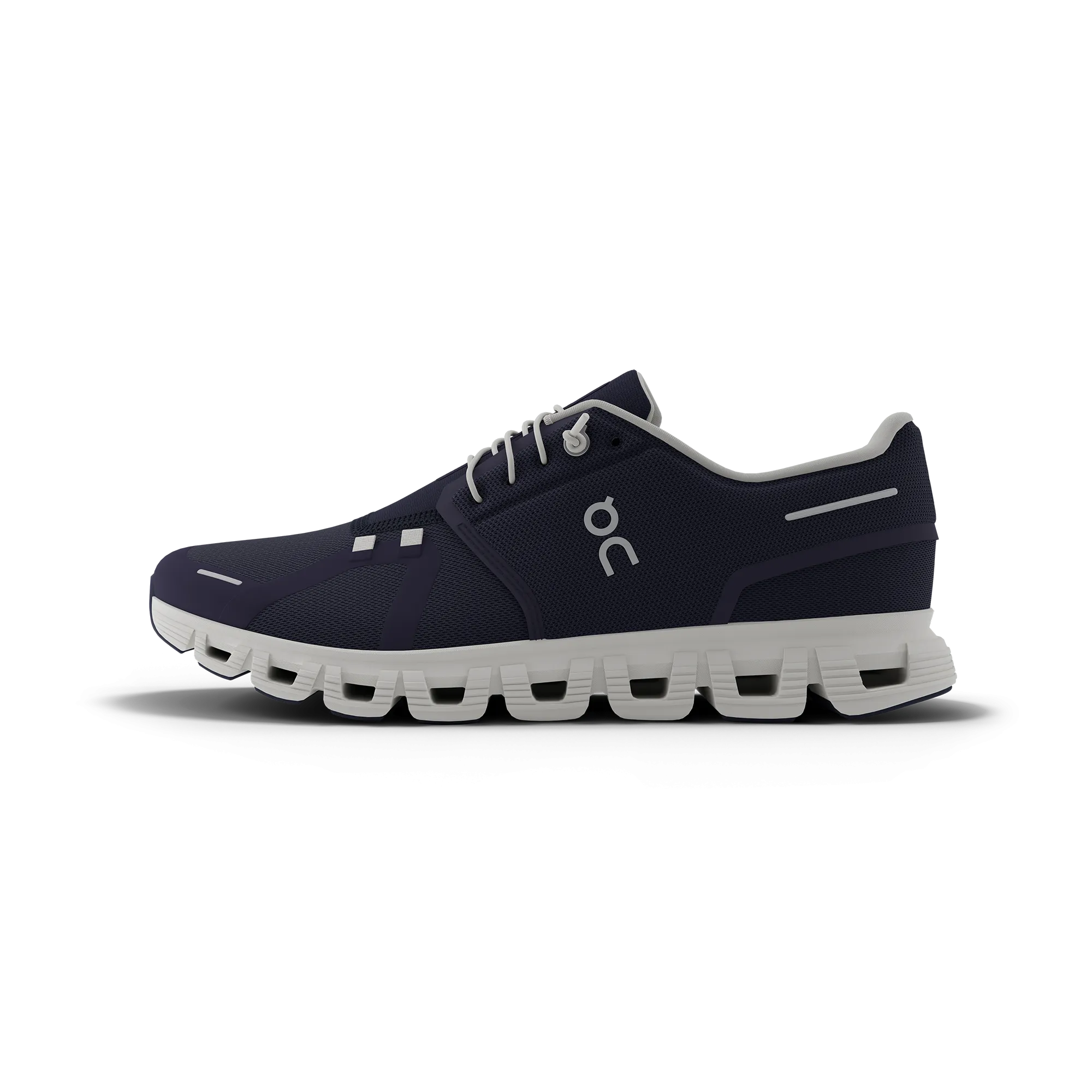 On Men's Cloud 6 Shoes - Midnight / White