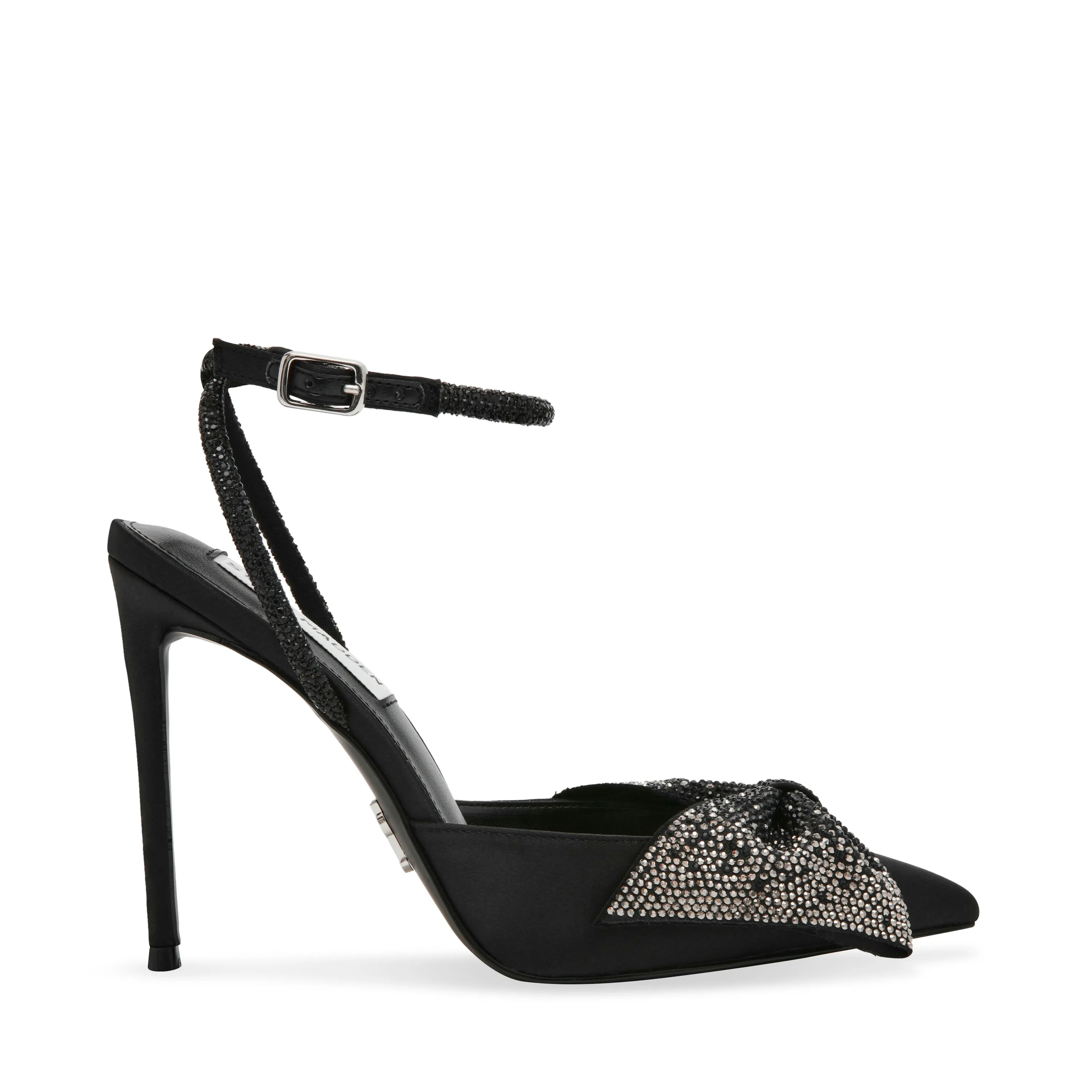 Vincentia-E Sandal BLACK SATIN